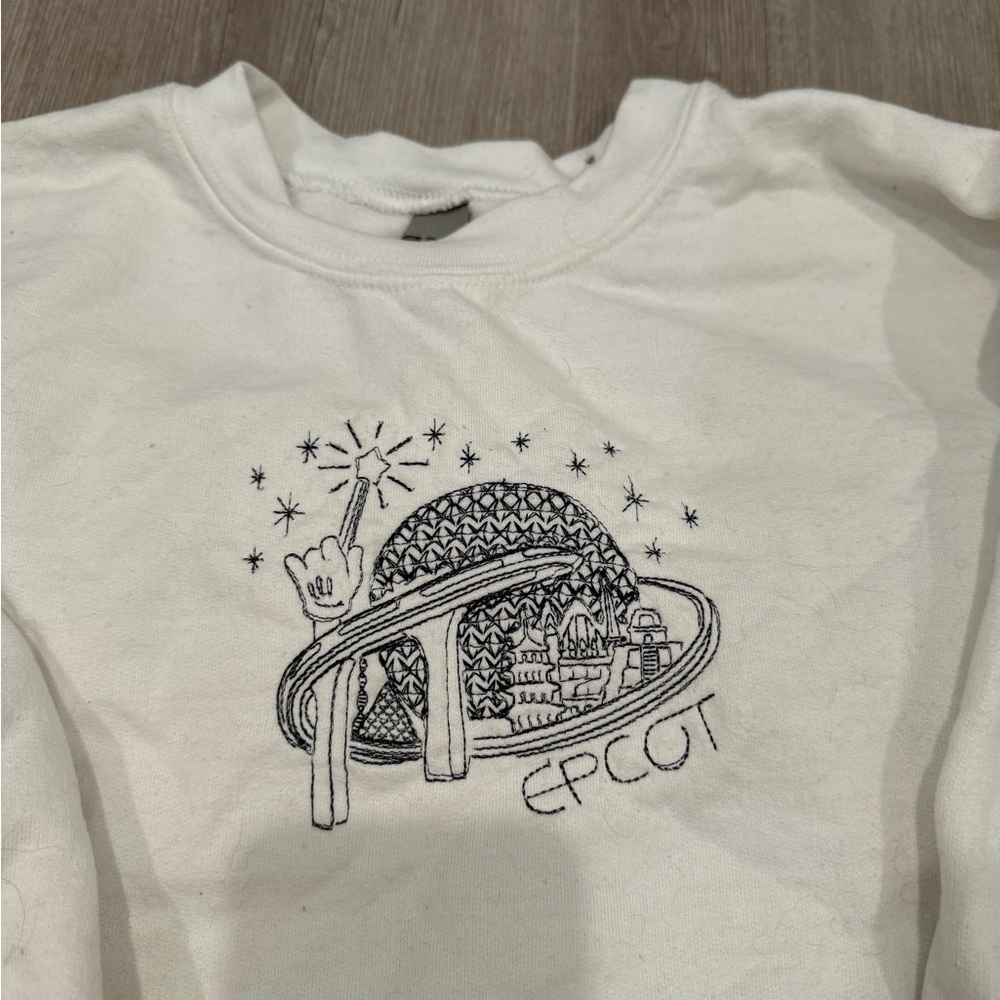 Epcot Embroidered Sweatshirt - image 1